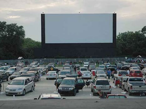 Watch a movie at the drive in